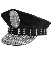 cappello polizia strass