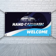 PCV Banner Printing Hand Car Wash Promotional Advertisement Outdoor