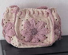 Borsa uncinetto, fiori, borsa