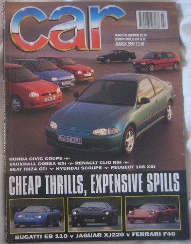 Car magazine march 1994 - magazine,