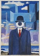 René Magritte (fatto a mano)