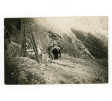 Funivia Teleferica Cabinovia Montagna Vecchia Foto Cartolina Viaggiata