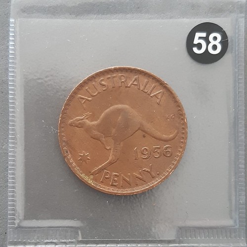 Australia penny elizabeth ii - australia, *