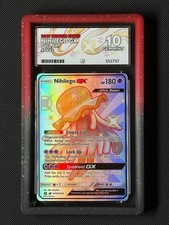 ACE 10 Nihilego GX Sv62/Sv94 Pokémon Card Hidden Fates Shiny Vault Holo GEM MINT