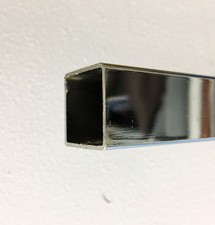 Tubo quadro acc. cromato mm 25 scaffali arredo fai da te casa bricolage negozio
