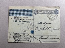 C) Cartolina militare franchigia CIL Luogotenenza ricoperta posta militare 181 