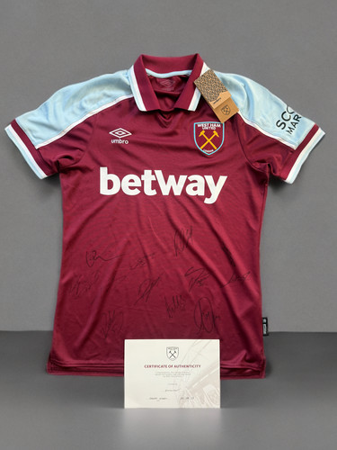 Maglia west ham firmata - maglia,