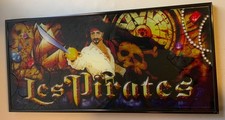 Bally Gaming “LES PIRATES” Framed Glass Slot Machine Vintage