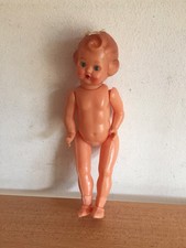 BAMBOLA 19 cm Snodabile in Plastica Lucida con Occhi Mobili Vintage anni 50-60