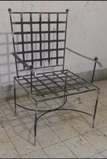 Sedia poltrona  in ferro pieno