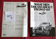 N°4077  bis /  PANTHER   KALLISTA  / prospectus english text 1984.