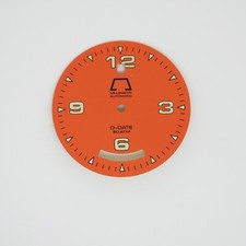 ANONIMO FIRENZE MILLIMETRI D-DATE DIAL QUADRANTE CADRAN ORANGE ORIGINALE