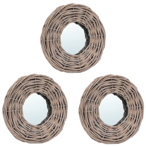 Specchio bianco marrone - specchio, bianco/marrone