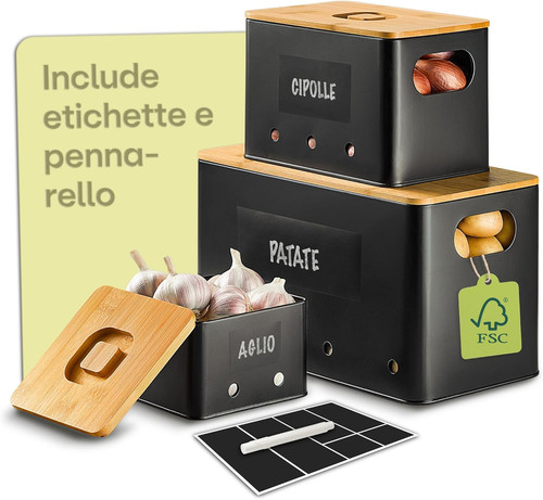Porta patate cucina - porta, set