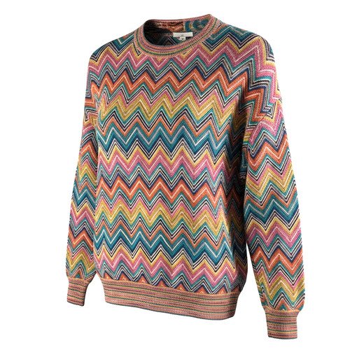 Maglione maglia zig-zag