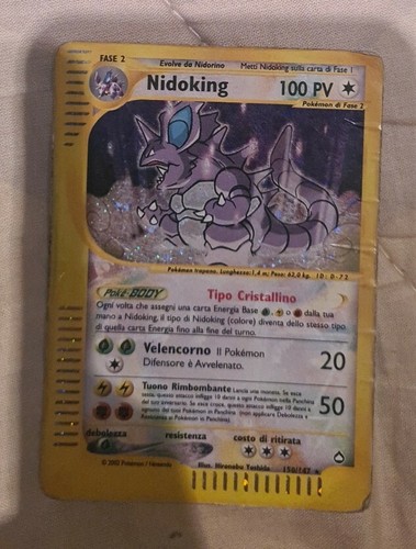 Card pokemon nidoking crystal - card,