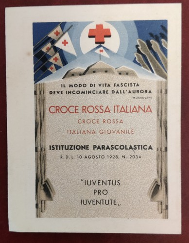 Tessera giovanile croce - croce, rossa