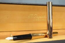 Dupont Stilografica Laminata-Oro Nib "M" 18Kt-750 N°L7DB88 Made France 1980s