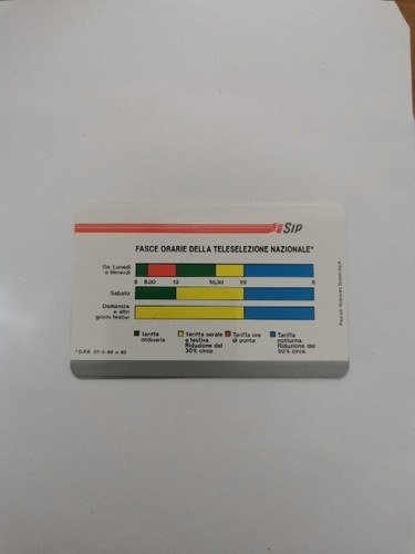 Scheda telefonica varietà - scheda,
