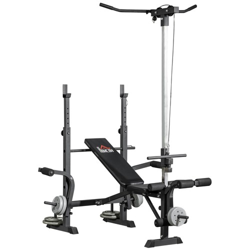 Homcom panca palestra con - panca, da