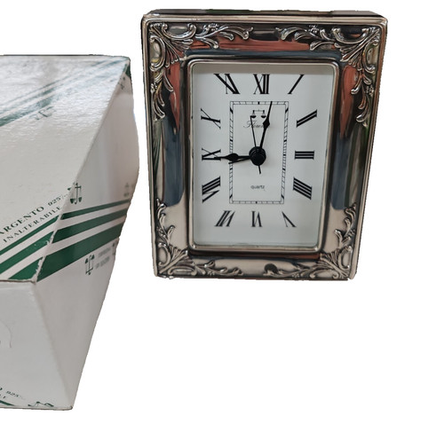 Orologio sveglia argento - sveglia, in