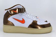 Nike Air Force 1 Mid QS White Total Orange Ale Brown DH5623-100