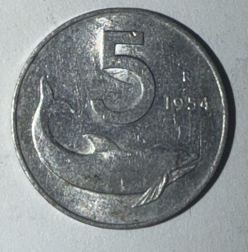 1954 italy lire world - italy, coin