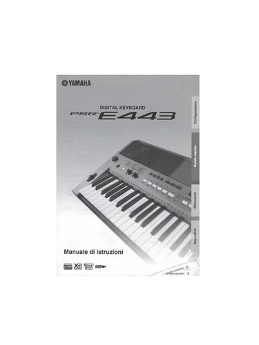 Yamaha psr e443 manuale - yamaha,