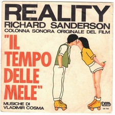 Disco 45 giri RICHARD SANDERSON Reality, Gotta get a move on Il tempo delle mele