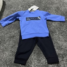 Tuta Moncler bambino blu nera