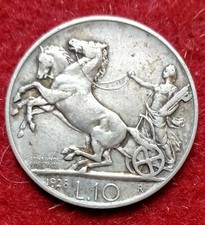 10 LIRE 1928 BIGA 1 ROSETTA