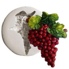 Stampo stampino silicone pasta zucchero glassa dolci gesso cera GRAPPOLO UVA