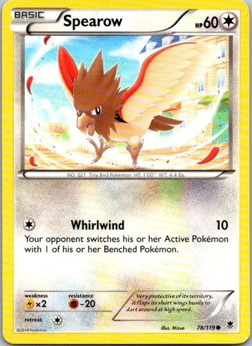 Spearow 119 common phantom - spearow, 78/119