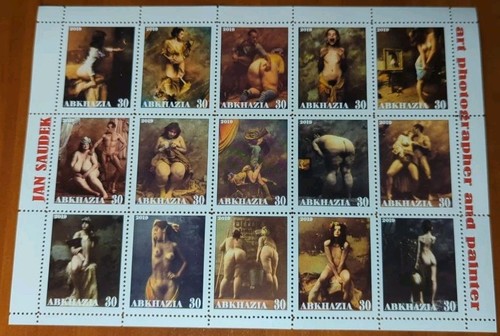 Foglio francobollo jan saudek - francobollo,