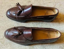 PELUSO Gabriele Napoli  mocassini marron con nappe  , misura 40 , come nuovi