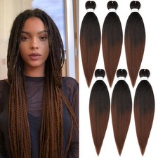 ShowJarlly Easy Braid - Set di 6 extension per capelli pre-allungate, (u9N)