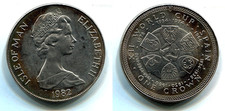 1 Corona Isola di Man 1982