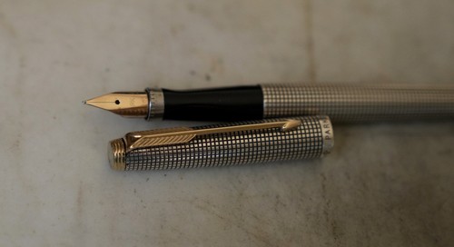 Stylo plume parker argent - stylo,