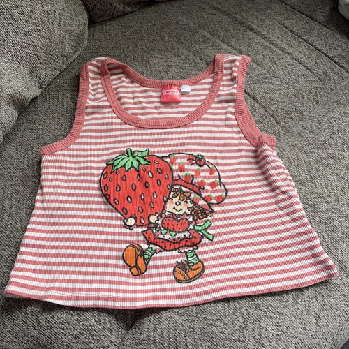 Canotta crop top fragola