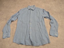 Zara Camicia Uomo M Blu 100%