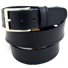 Cintura Uomo vera Pelle Blu