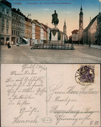 Cartolina görlitz zgorzelec - görlitz,
