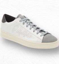 Sneakers P448 Designer Uomo 45EU 11.5-12US Basse Bianco Grigio JACK Tap Italiane
