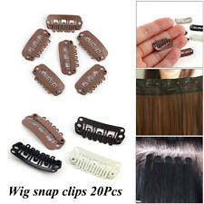 20PZ Extension Capelli Clip a Scatto per Trame per Creare Clip-In Tessuto Toupee Clip