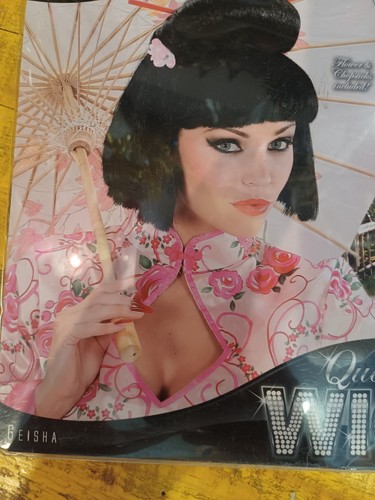 Parrucca geisha nero - geisha,