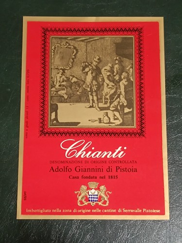 Etichetta vino chianti - etichetta,