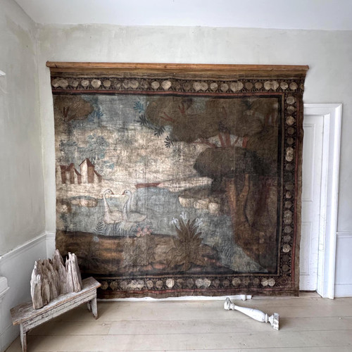 103x96 grande arazzo dipinto