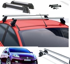 BARRE PORTATUTTO ALLUMINIO FIAT BRAVO ANNO 2010+PORTASCI 4 PAIA ALLUMINIO 