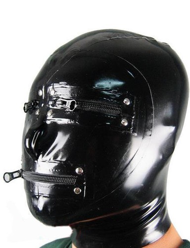 Cappuccio lattice nero zip