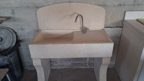 Lavello cemento graniglia - cemento, e